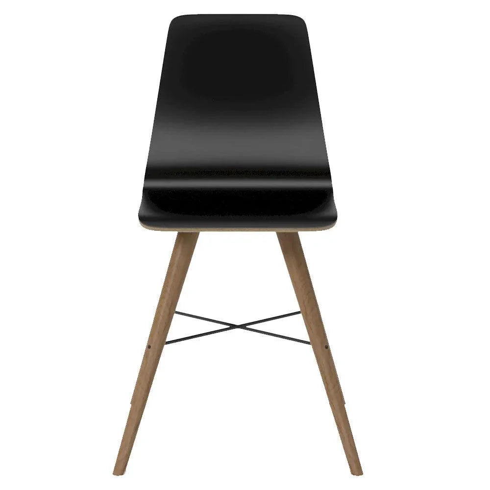 Scaun dining maro/negru din lemn de stejar Beaver Bolia - PARIS14A.RO