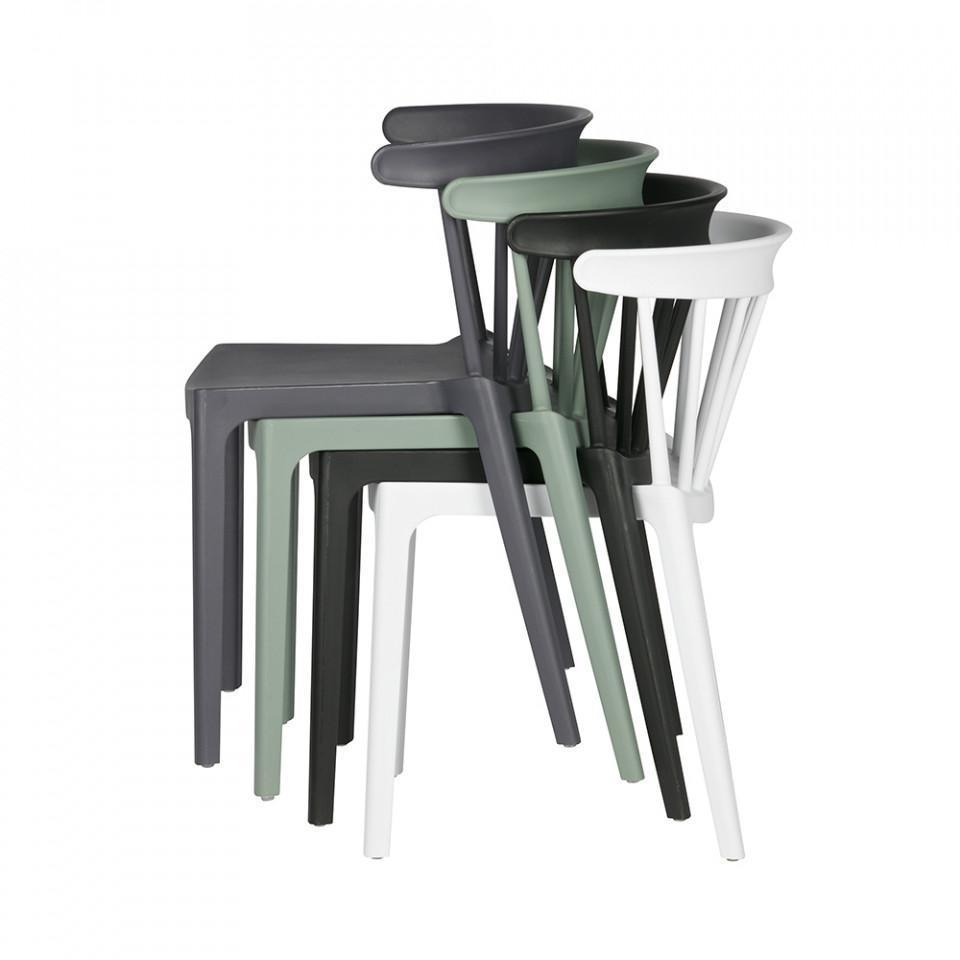 Scaun dining negru din polipropilena Bliss - PARIS14A.RO