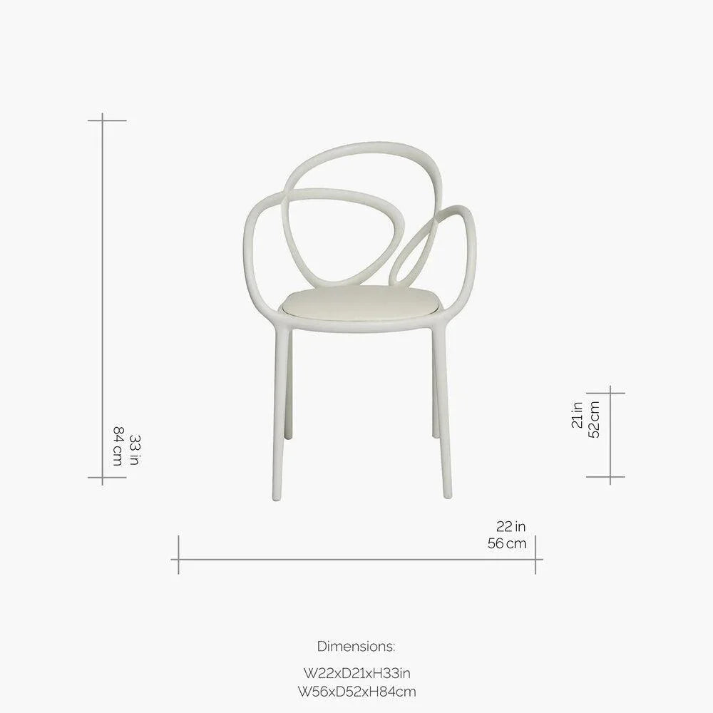 Scaun Loop Outdoor Chair - White - PARIS14A.RO