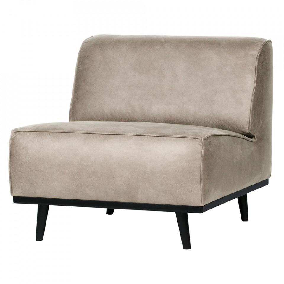 Scaun lounge gri/negru din poliuretan si lemn Statement - PARIS14A.RO