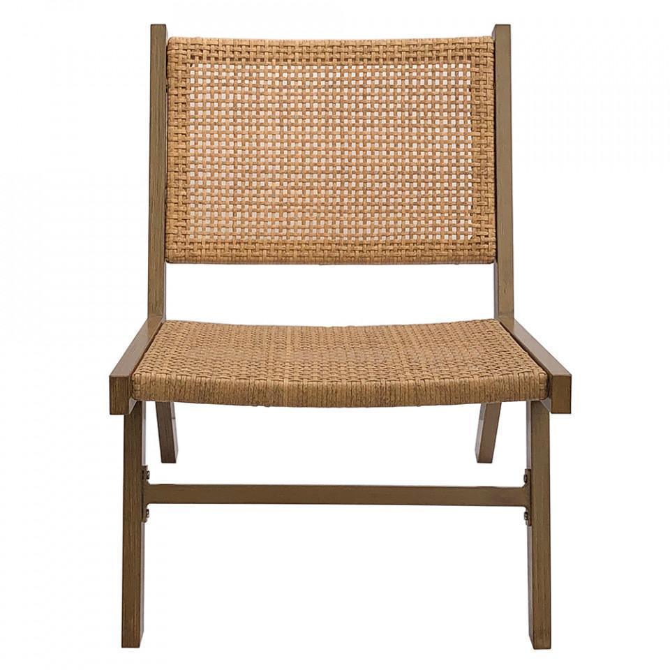 Scaun lounge maro polietilena si aluminiu Puk - PARIS14A.RO