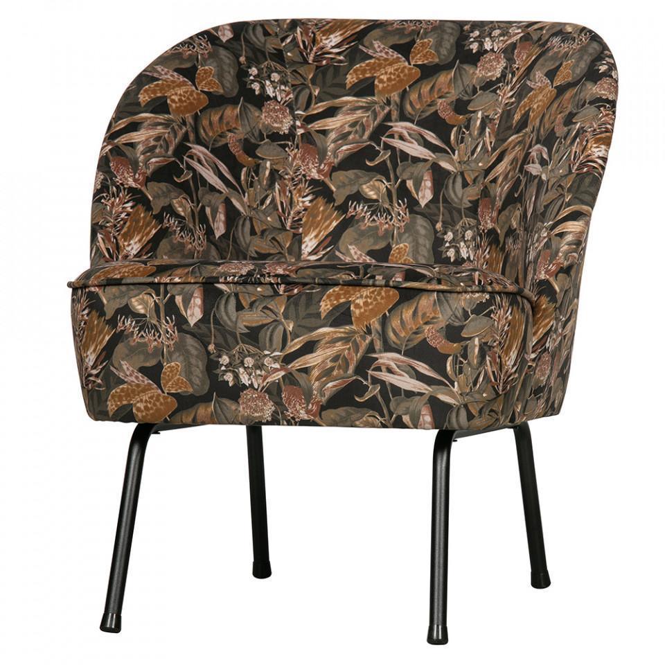 Scaun lounge multicolor din catifea si otel Vogue - PARIS14A.RO