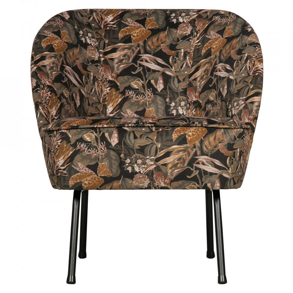 Scaun lounge multicolor din catifea si otel Vogue - PARIS14A.RO