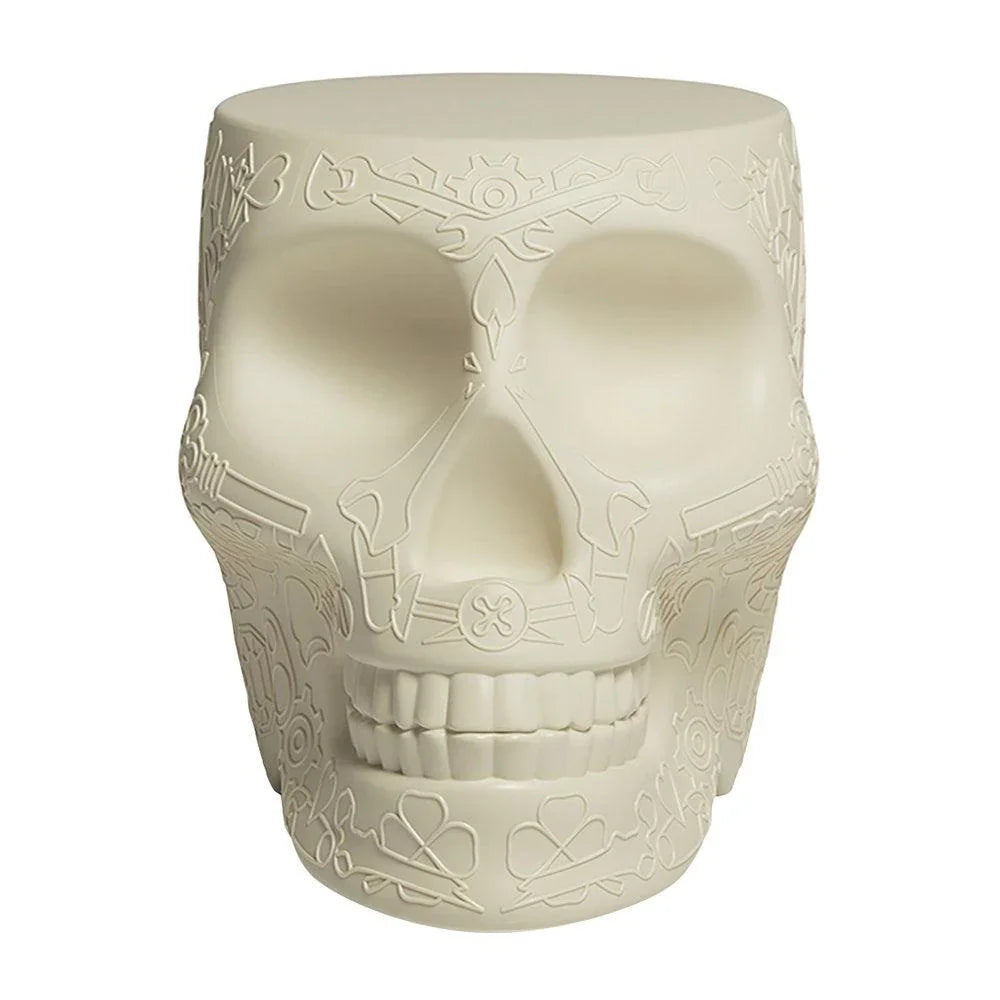 Scaun / masuta Mexico Skull Stool/Side Table - Ivory - PARIS14A.RO