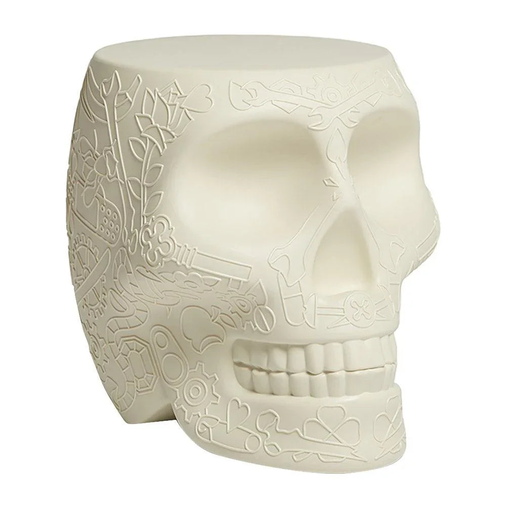 Scaun / masuta Mexico Skull Stool/Side Table - Ivory - PARIS14A.RO