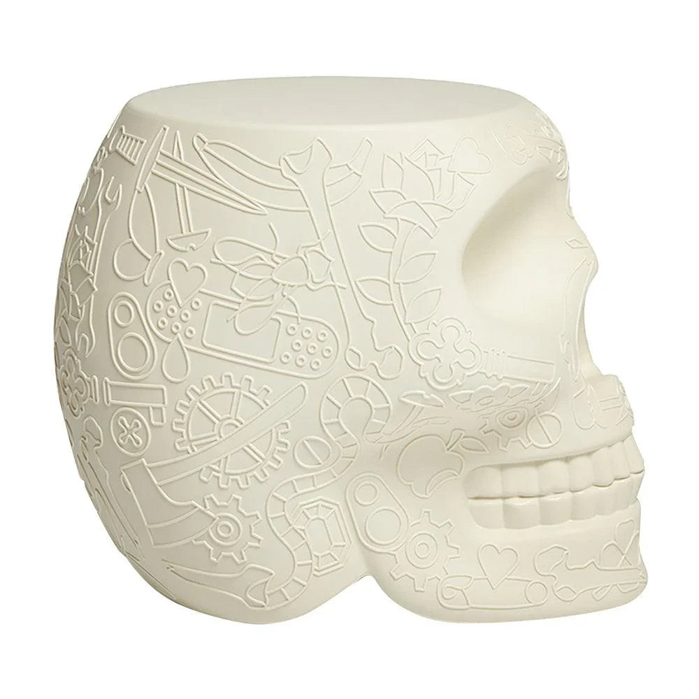 Scaun / masuta Mexico Skull Stool/Side Table - Ivory - PARIS14A.RO