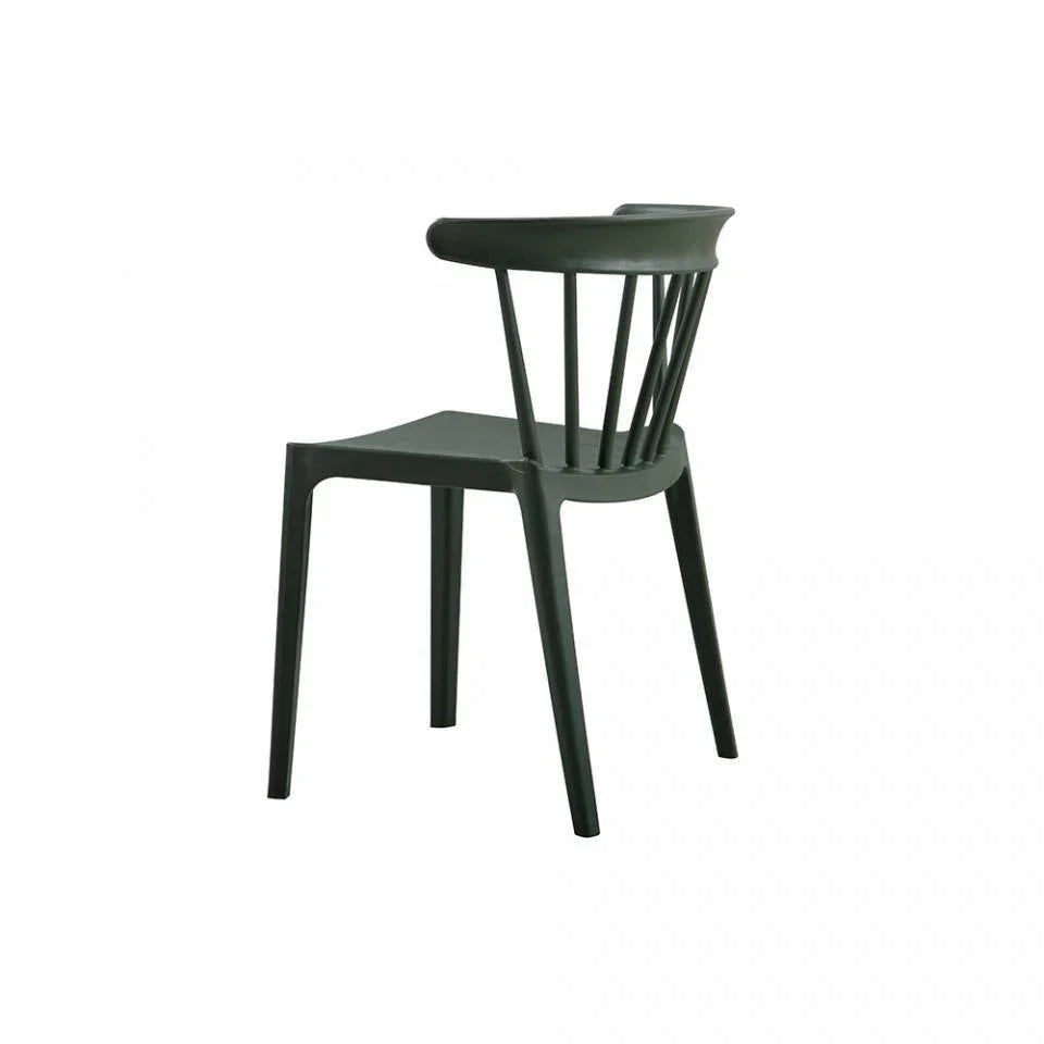 Scaun verde din plastic Bliss Army Green - PARIS14A.RO