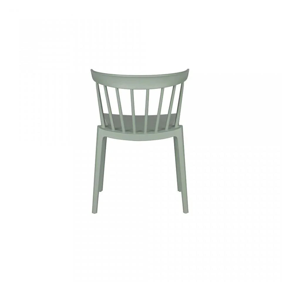 Scaun verde din plastic Bliss Jade Green - PARIS14A.RO