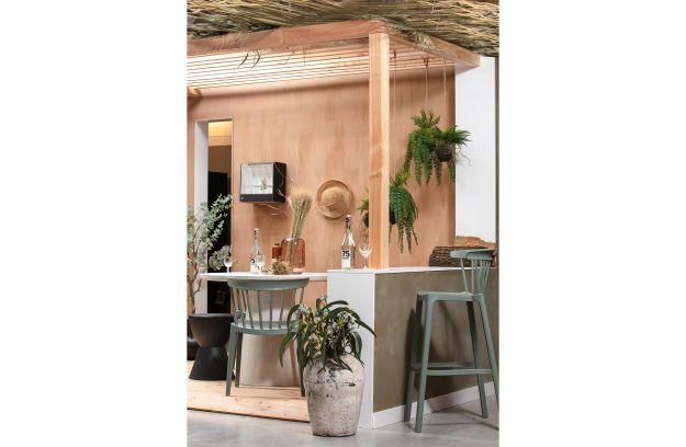 Scaun verde din plastic Bliss Jade Green - PARIS14A.RO