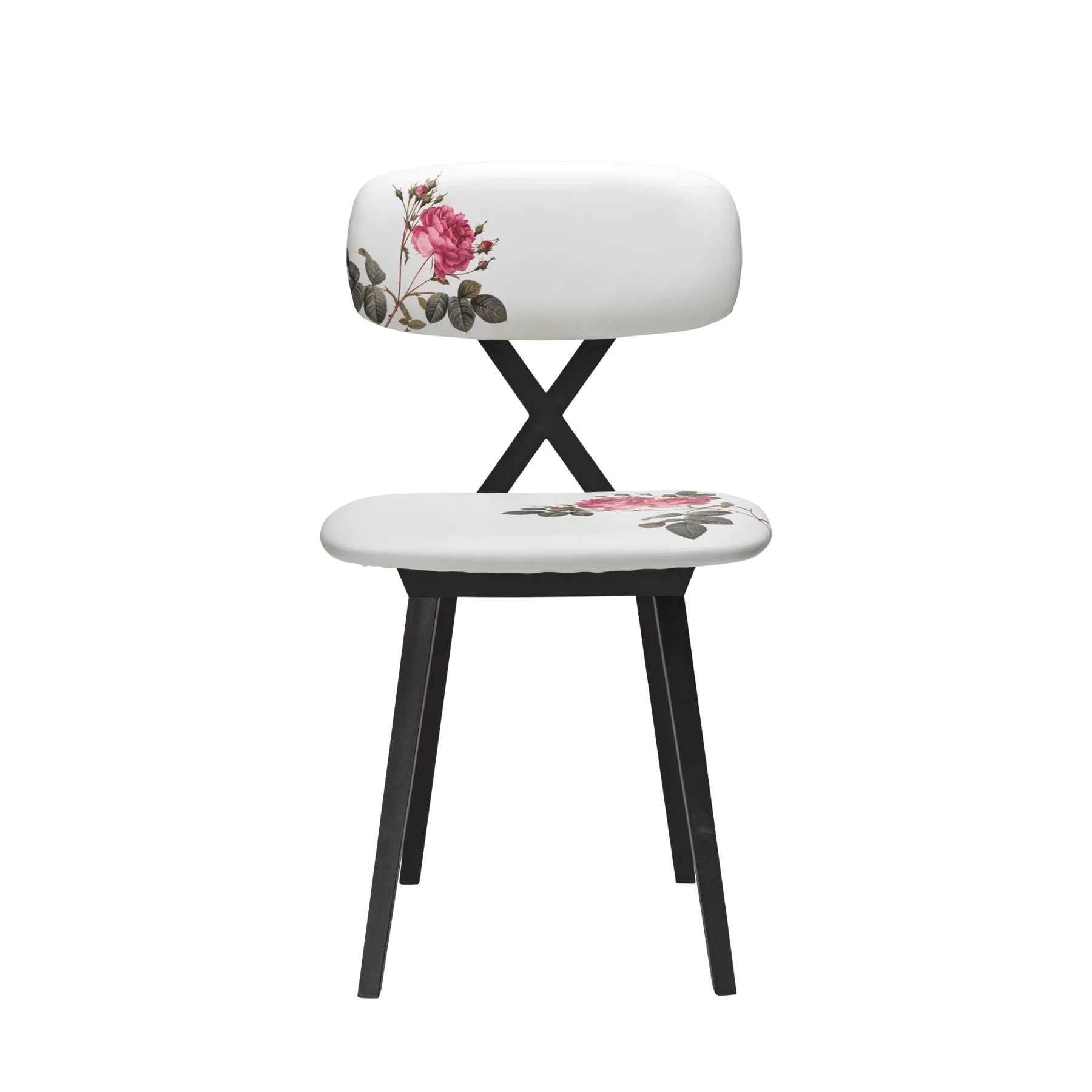 Scaun X cu model floral / Set de 2 - Qeeboo - PARIS14A.RO