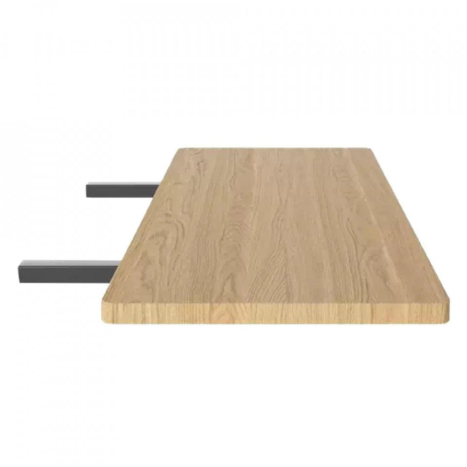 Set 2 alonje masa maro din lemn de stejar Graceful Bolia - PARIS14A.RO