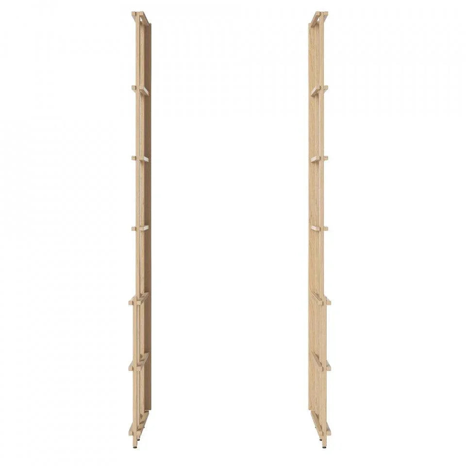 Set 2 cadre pentru etajera maro din lemn de stejar 210 cm Deep Friedman Bolia - PARIS14A.RO