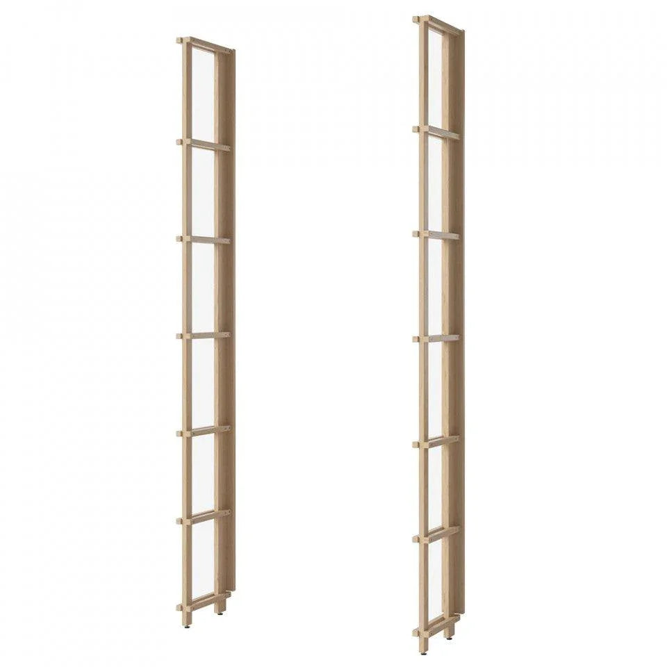 Set 2 cadre pentru etajera maro din lemn de stejar 210 cm Friedman Bolia - PARIS14A.RO