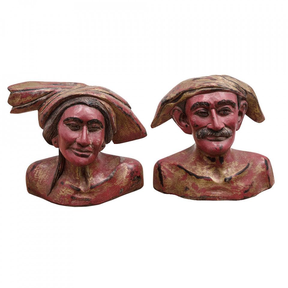 Set 2 decoratiuni rosii din lemn 20 cm Kay Versmissen - PARIS14A.RO