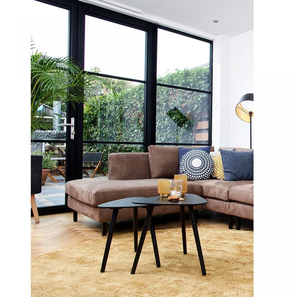 Set 2 masute negre din lemn Nila - PARIS14A.RO