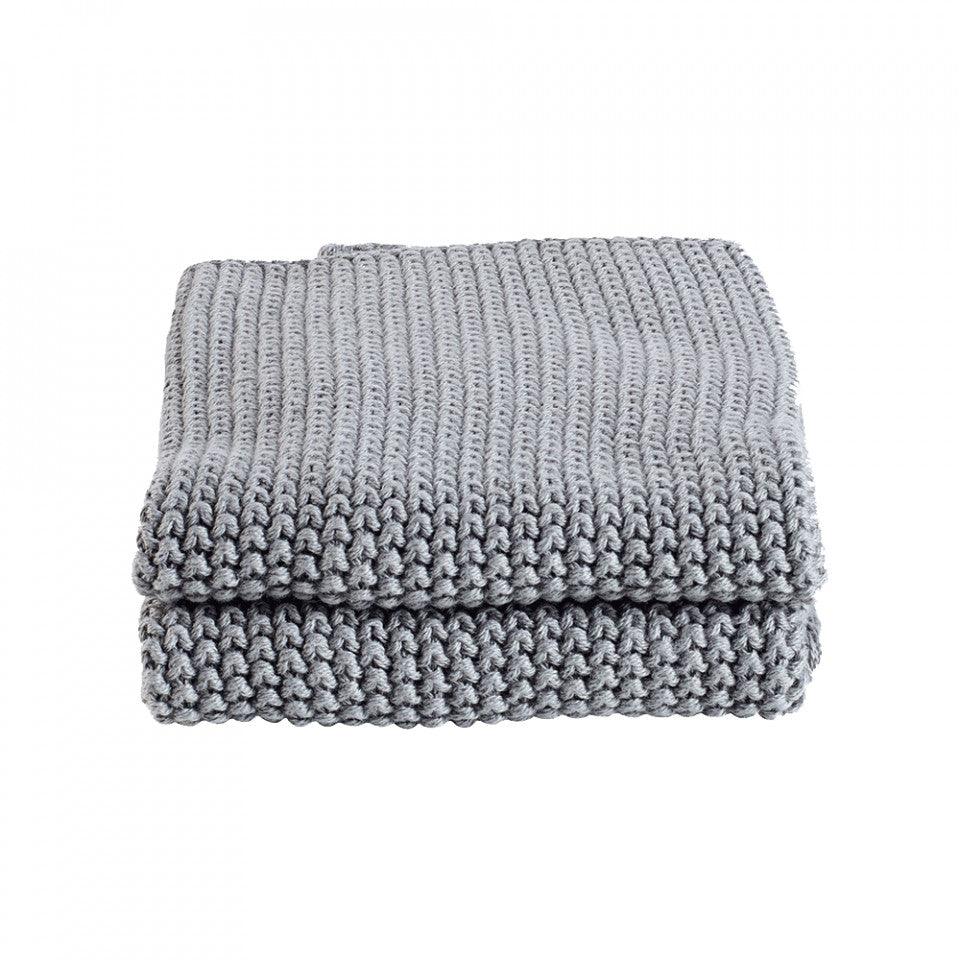 Set 2 prosoape de bucatarie gri din bumbac 30x30 cm Soft Collection Bolia - PARIS14A.RO