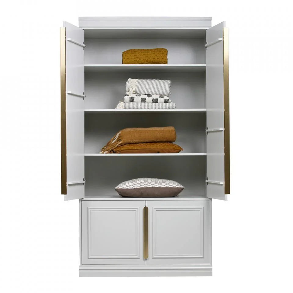Set 2 rafturi albe din lemn de pin 106 cm Organize - PARIS14A.RO