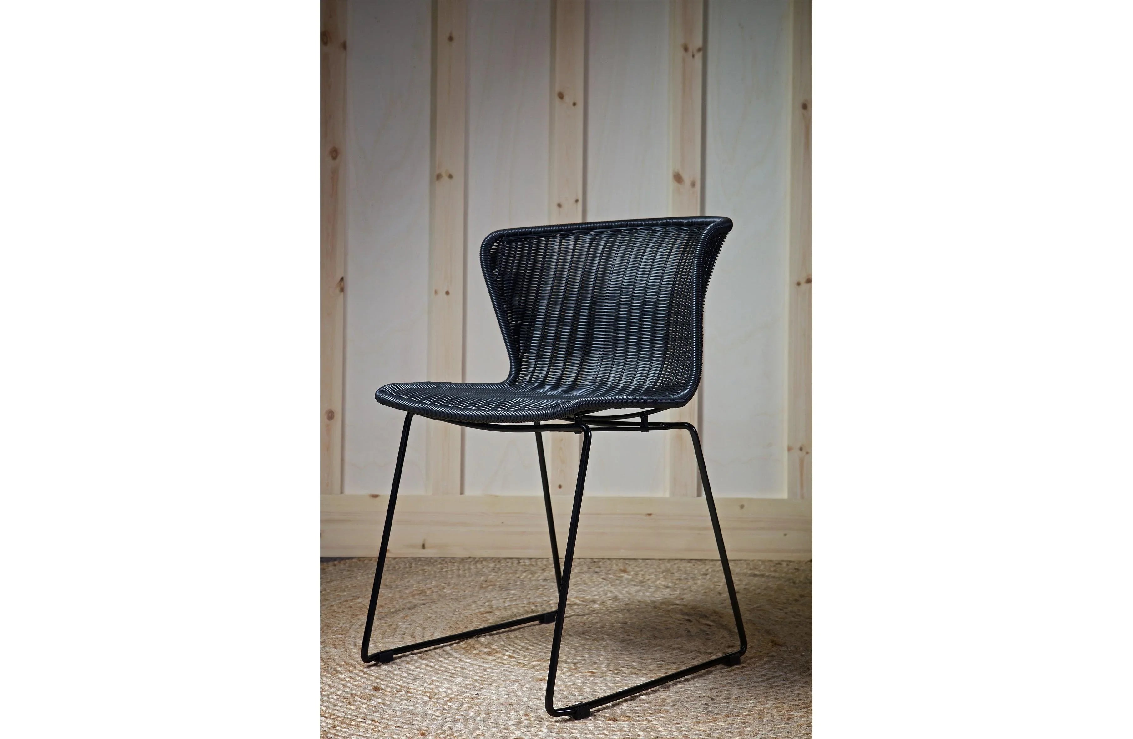 Set de 2 - scaun aripi negru - PARIS14A.RO