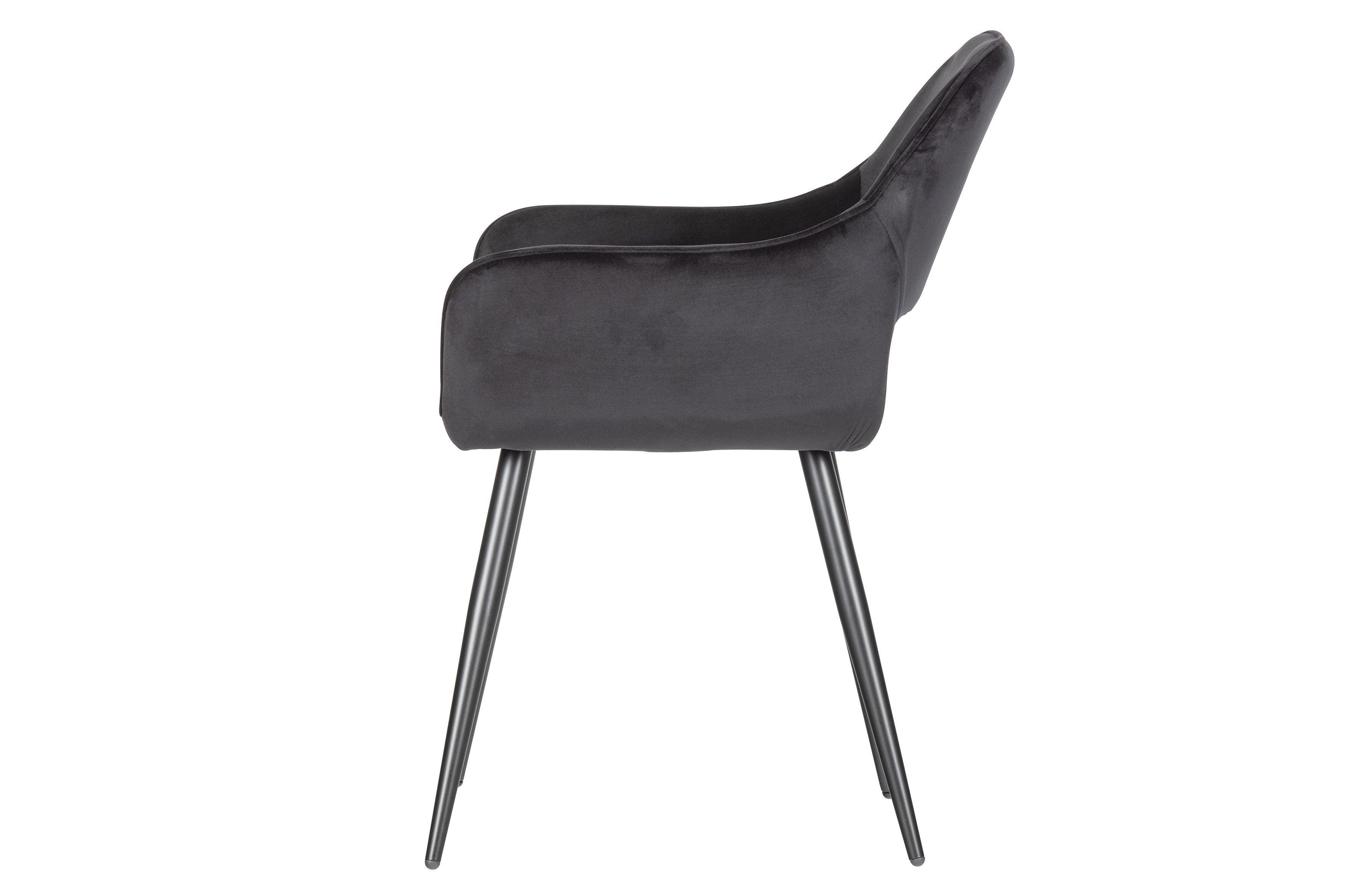 Set de 2 - scaun Jelle Black Velvet Black - PARIS14A.RO