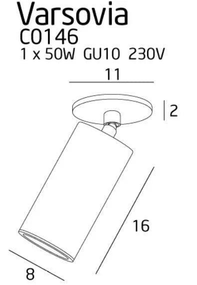 SPOT AURIU VARSOVIA MAXLIGHT C0146 - PARIS14A.RO