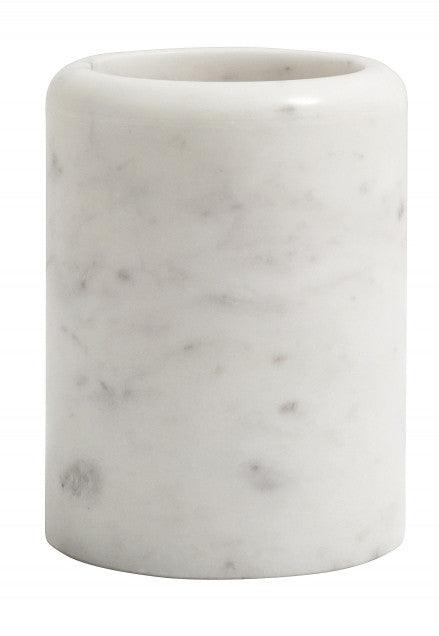 Suport alb din marmura 8x10 cm pentru periuta dinti Borders Nordal - PARIS14A.RO