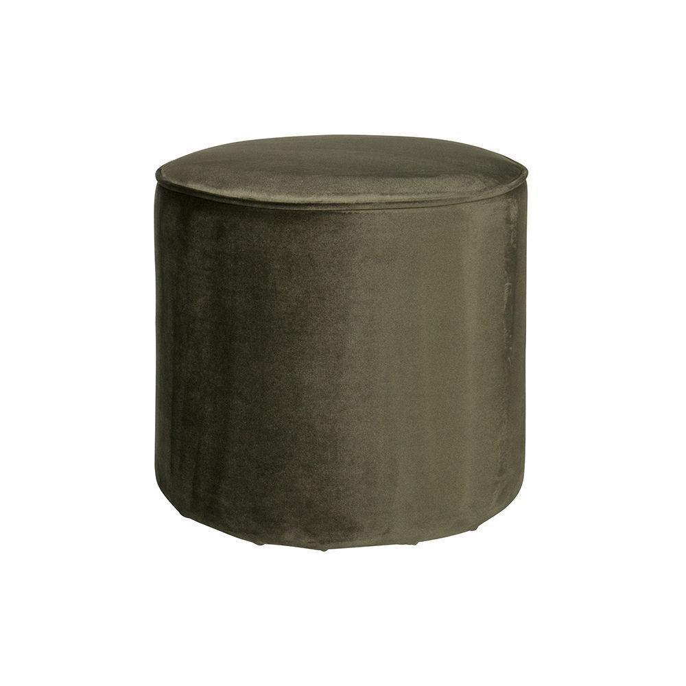 Taburet verde din catifea Sara High Warm Green - PARIS14A.RO