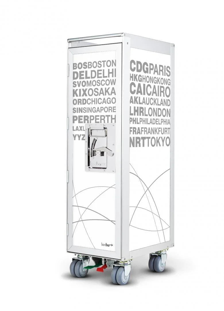 Troler avion pentru bar bordbar_new aiports white - PARIS14A.RO