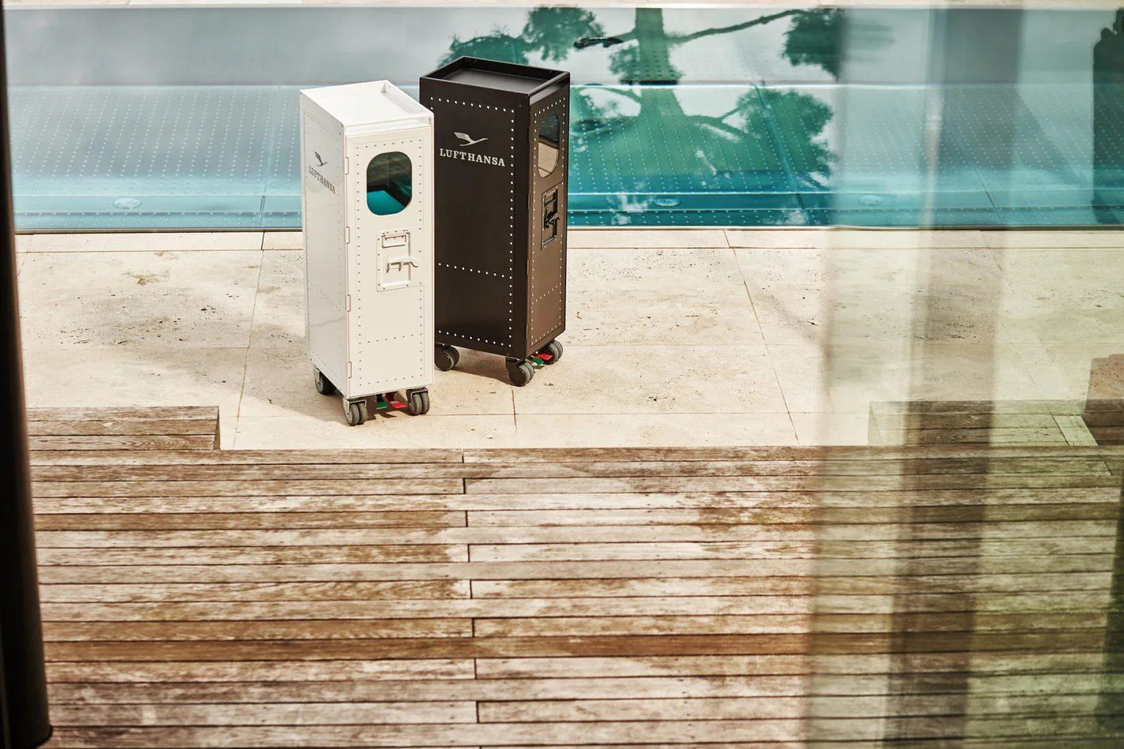 Troler avion pentru bar rivet rocker_black Lufthansa classic - PARIS14A.RO