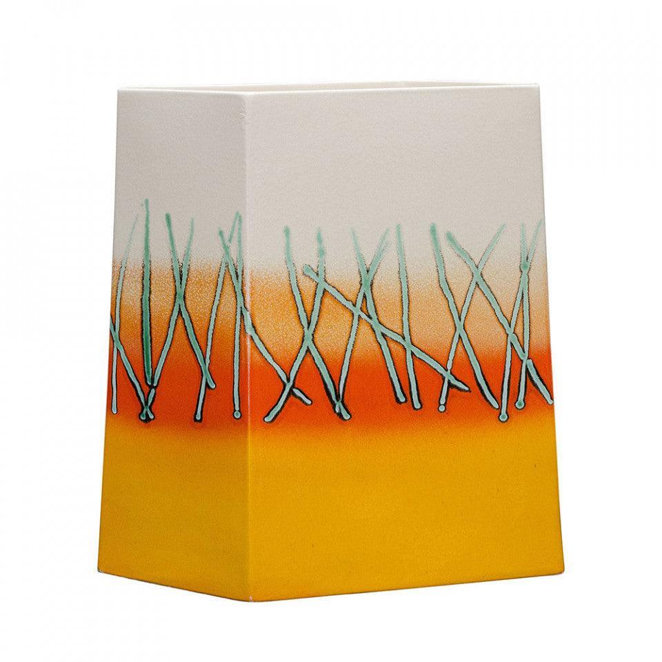 Vaza decorativa alba/portocalie din ceramica 43 cm Oddity Versmissen - PARIS14A.RO
