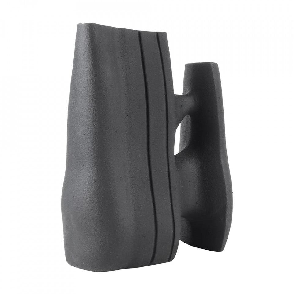 Vaza decorativa neagra din ceramica 41 cm Linked Versmissen - PARIS14A.RO