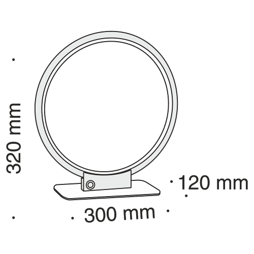 Veioza alba rotunda Nola Maytoni - PARIS14A.RO