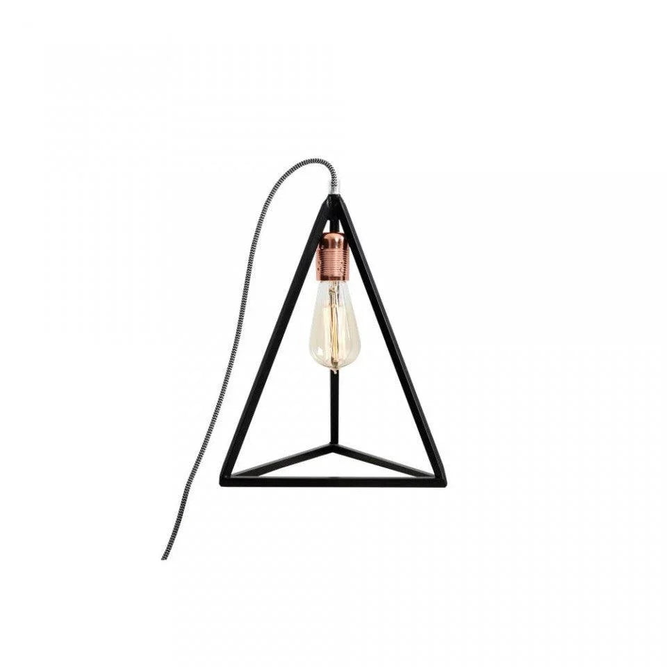 Veioza neagra din metal 35 cm Trimetric Custom Form - PARIS14A.RO