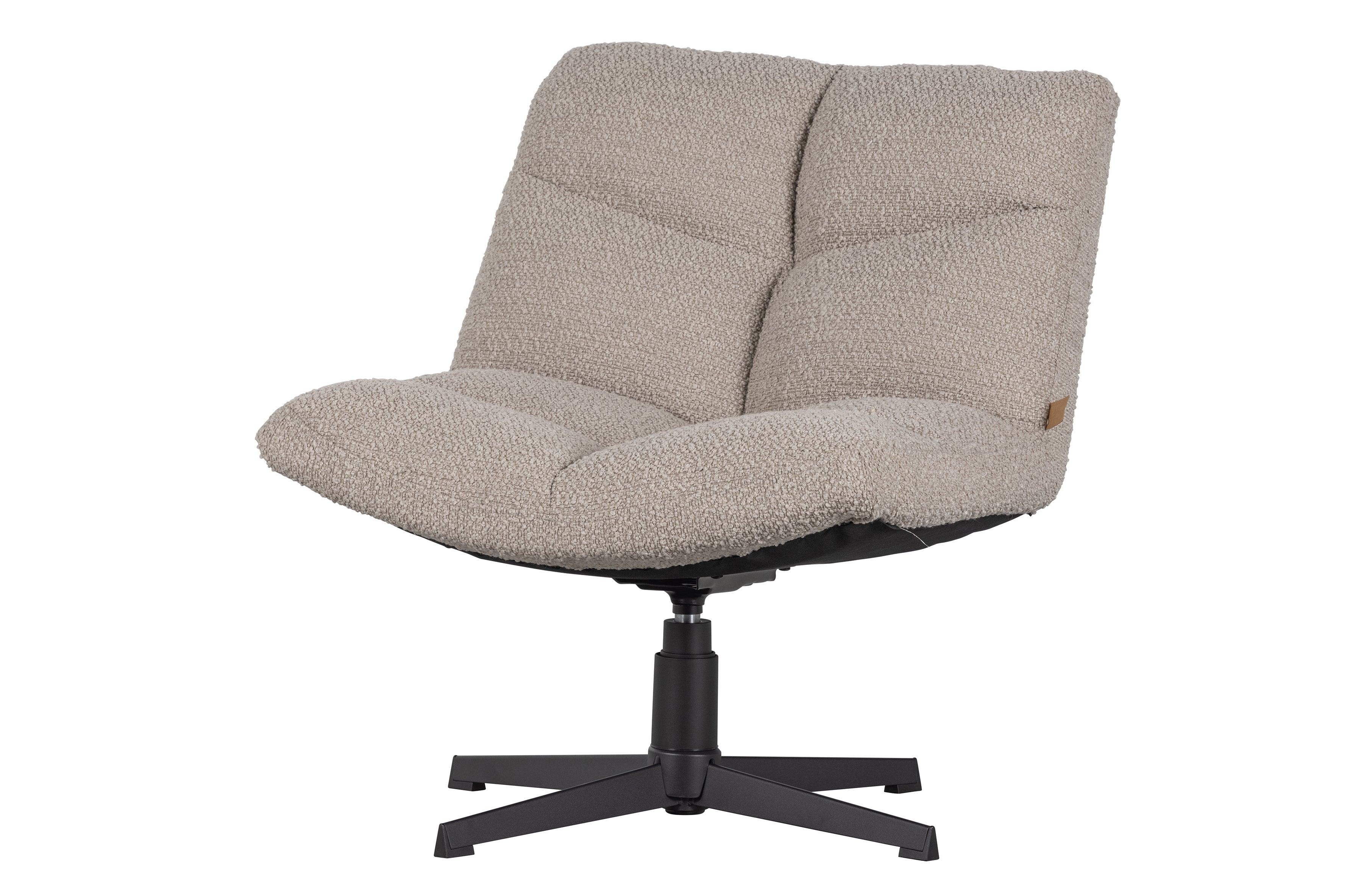 Vinny Swivel Fotormchair Bouclé nisip - PARIS14A.RO