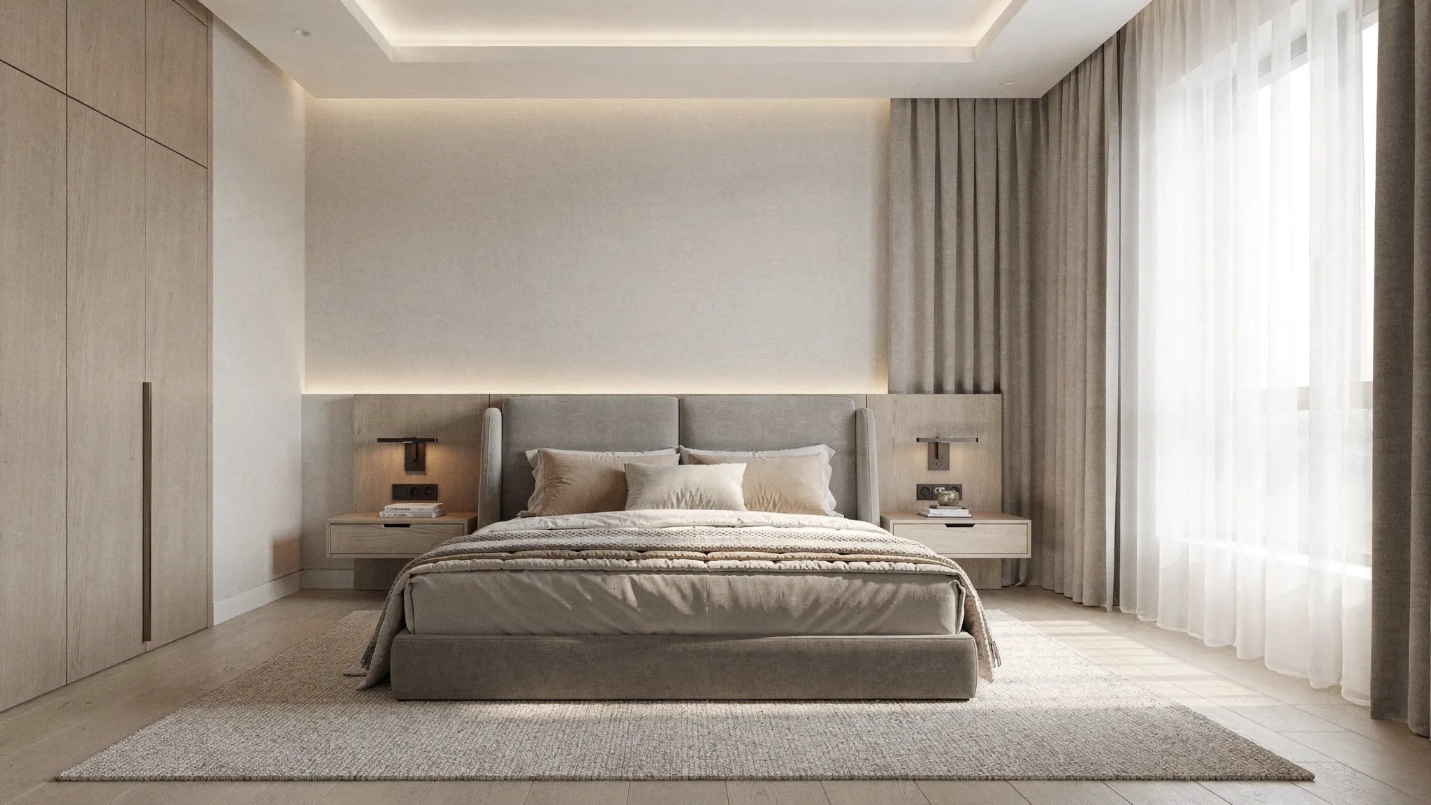 Design interior dormitor: lumina, textilele și paleta corectă