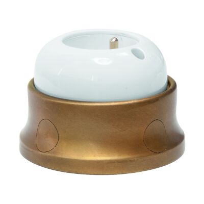 GI Gambarelli Fusion priză franceză porțelan și alamă | Portelan, Alama