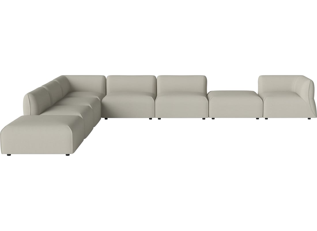Bolia Canapea de Grădină Modulară Arke cu 8 Module și Open-end – Stânga Brezza - Țesătură de Exterior, Nisip 450×360×71,5 cm 2