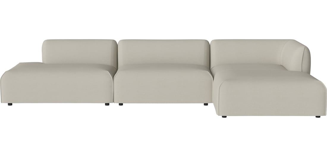 Bolia Canapea de Grădină Modulară Arke Outdoor cu 3 Module și Șezlong Dreapta 360×170 cm | Brezza - Material de Exterior, Nisip