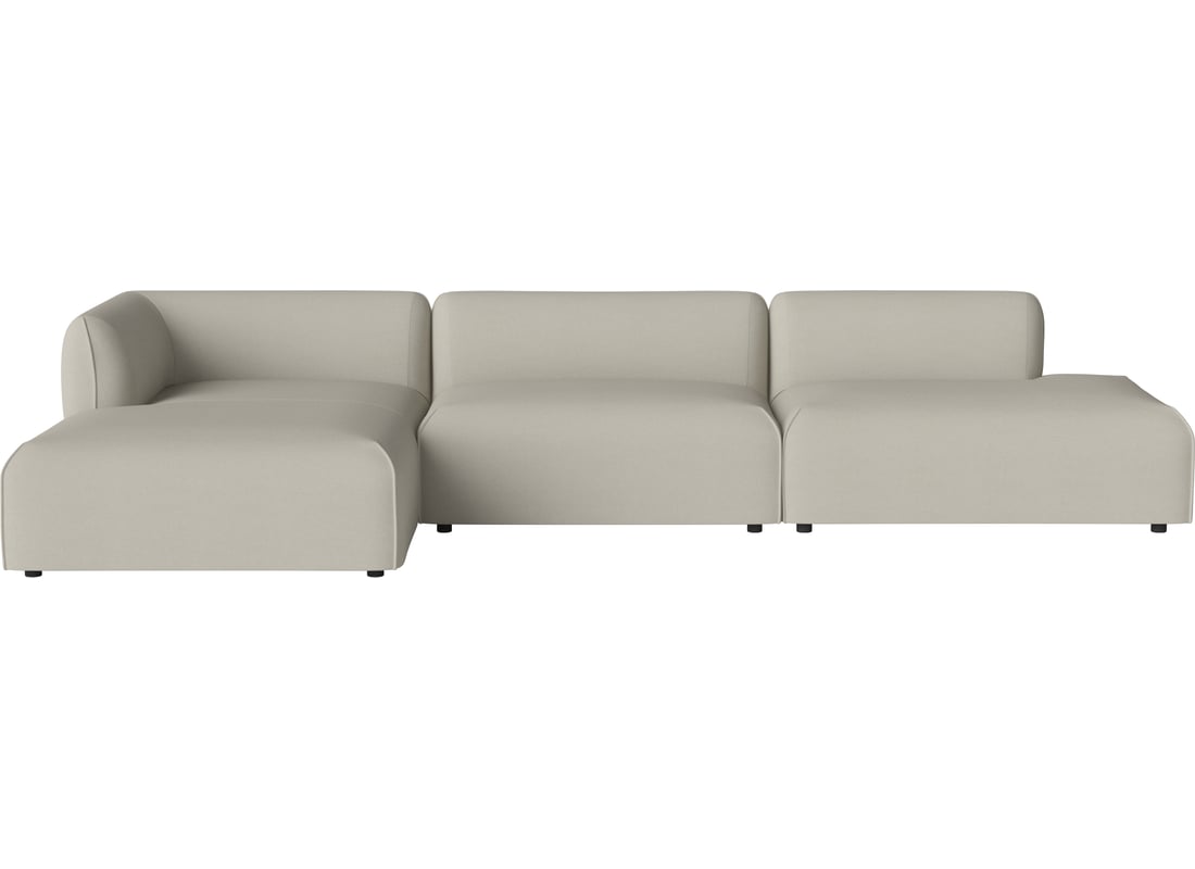 Bolia Canapea de Grădină Modulară Arke Outdoor cu 3 Module și Șezlong Stânga 360×170 cm | Brezza - Material de Exterior, Nisip