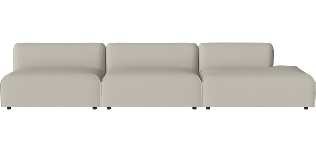 Bolia Canapea de Grădină Modulară Arke Outdoor cu 3 Module și Capăt Deschis Dreapta 360×95 cm | Brezza - Material de Exterior, Nisip