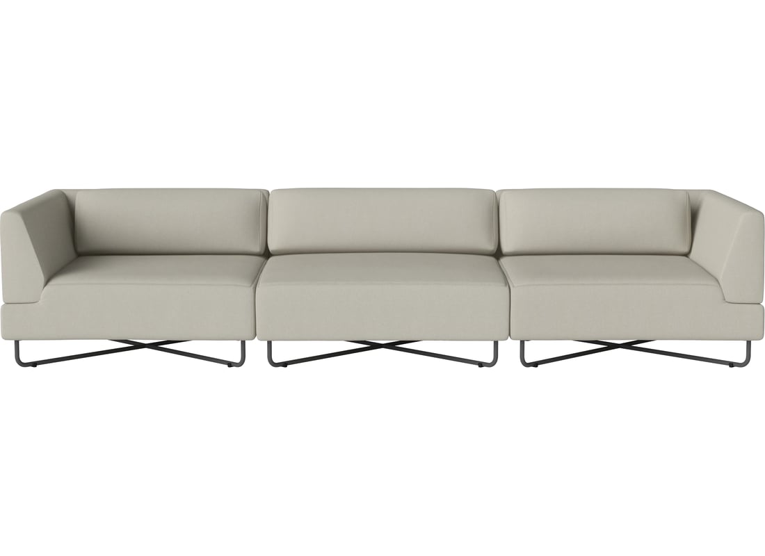 Bolia Canapea de Grădină Orlando O2 cu 3 Module - inclusiv Perne Brezza - Țesătură de Exterior, Nisip 300×100×67 cm 2