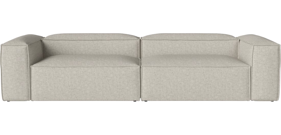 Bolia Canapea Modulară Cosima 2 Module Adâncime 100 cm cu Modul de Colț Mare Nantes - Țesătură Netedă, Nisip 306×105×66 cm 1