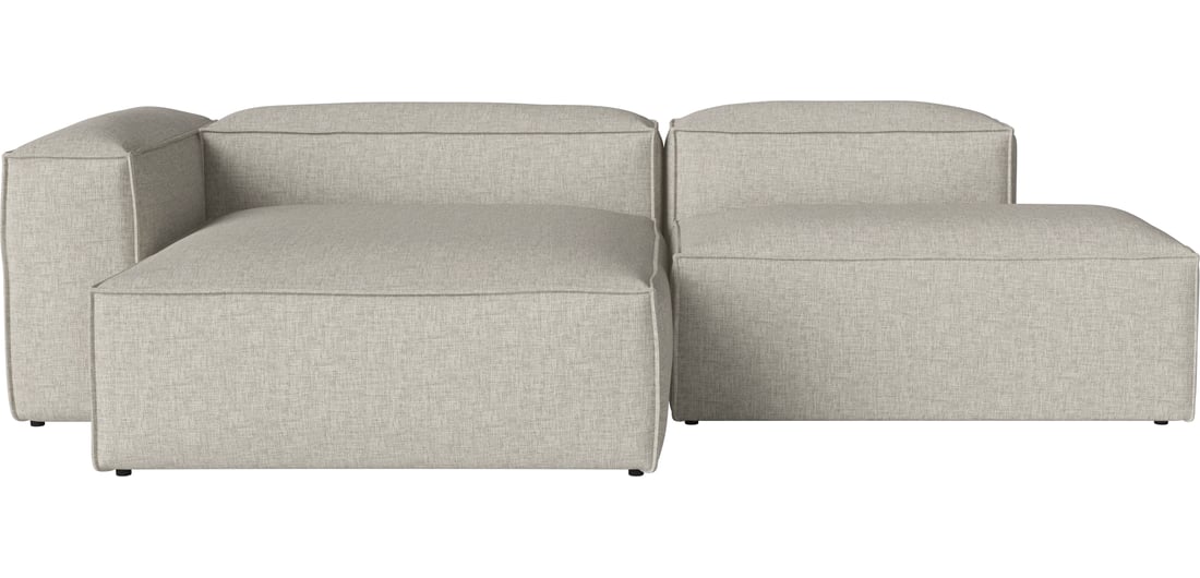 Bolia Canapea Modulară Cosima 2 Module Adâncime 100 cm cu Șezlong Mare - Stânga - și Open-End - Dreapta Nantes - Țesătură Netedă, Nisip 276×105×66 cm 1