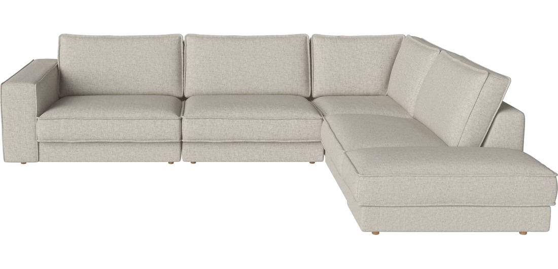 Bolia Canapea Modulară Noora cu 5 Module 325×270 cm Nantes - Țesătură Netedă, Nisip 325×270×80 cm 1