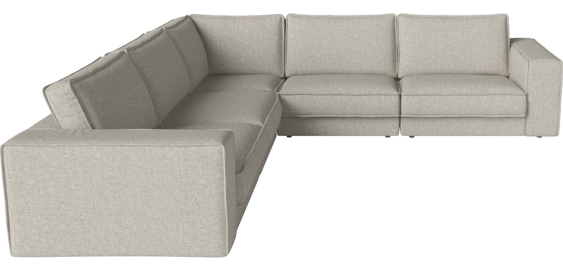 Bolia Canapea Modulară Noora 5 Module 305×305 cm Nantes - Țesătură Netedă, Nisip 305×305×80 cm 1