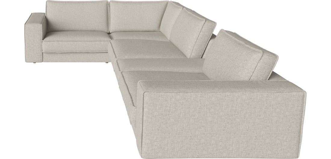 Bolia Canapea Modulară Noora 5 Module 245×375 cm Nantes - Țesătură Netedă, Nisip 245×375×80 cm 1
