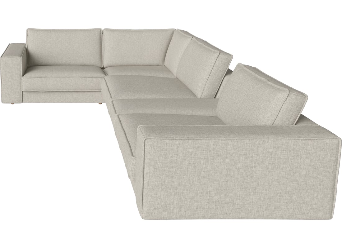 Bolia Canapea Modulară Noora 5 Module 245×375 cm Nantes - Țesătură Netedă, Nisip 245×375×80 cm 2