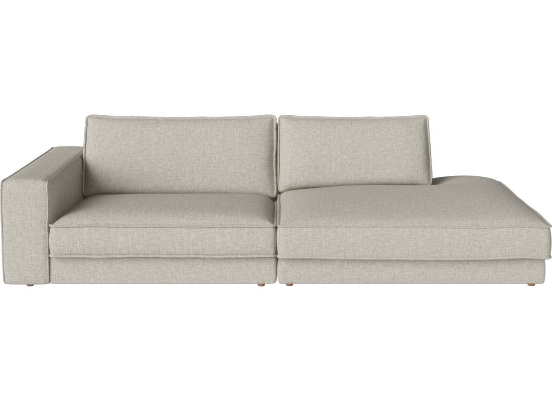 Bolia Canapea Modulară Noora cu 2 Module și Colț Mare - Dreapta Nantes - Glat vävning, Sand 285×127 cm 80 cm 2