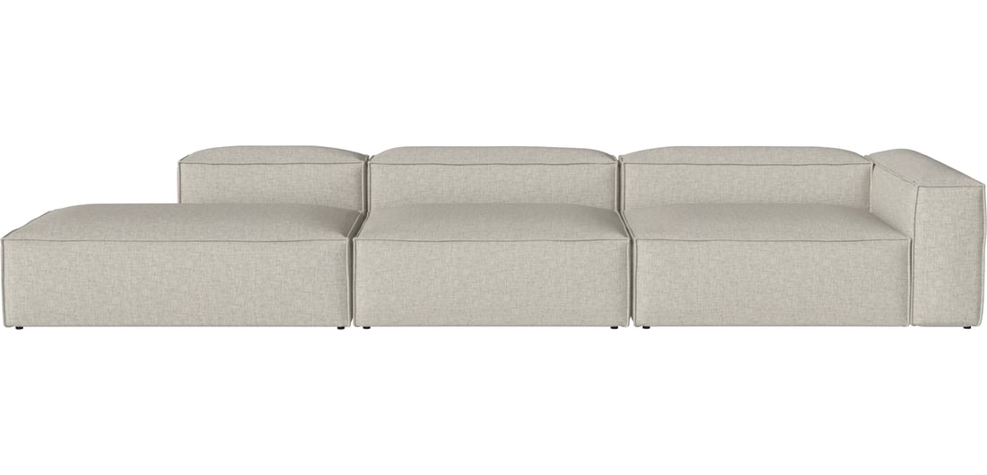 Bolia Canapea Modulară Cosima cu 3 Module și Open-end - Stânga Nantes - Țesătură Netedă, Nisip 429×123×66 cm 1