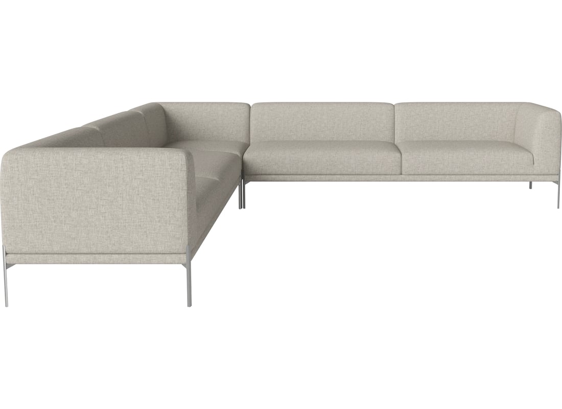 Bolia Canapea Colțar Caisa 7 Persoane (333×333) Nantes - Țesătură Netedă, Nisip 333×333×73 cm 2