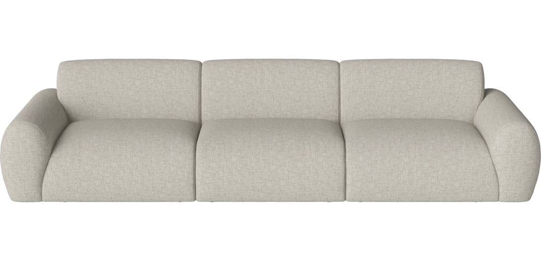 Bolia Canapea Modulară Núvol cu 3 Module și Două Mici Colțuri Nantes - Țesătură Netedă, Nisip 321×111×73 cm 1